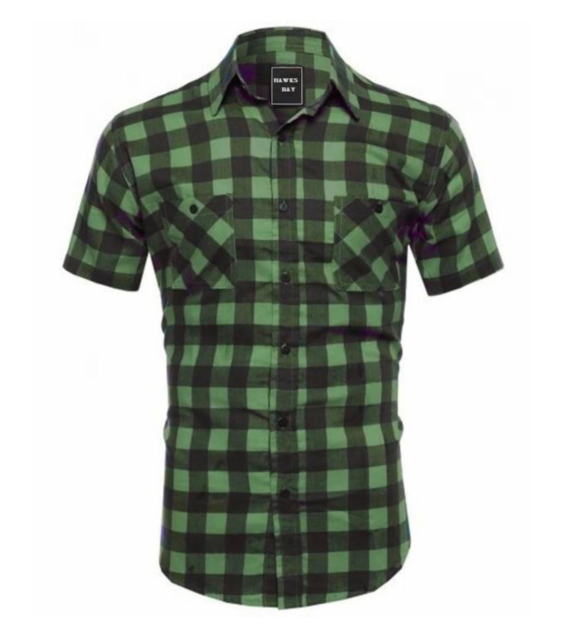 Hawks Bay Short Sleeve Green Black